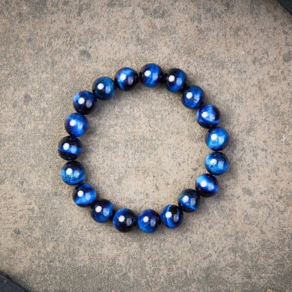 Blue Tiger’s Eye Bracelet - Confidence & Creativity - Image 3